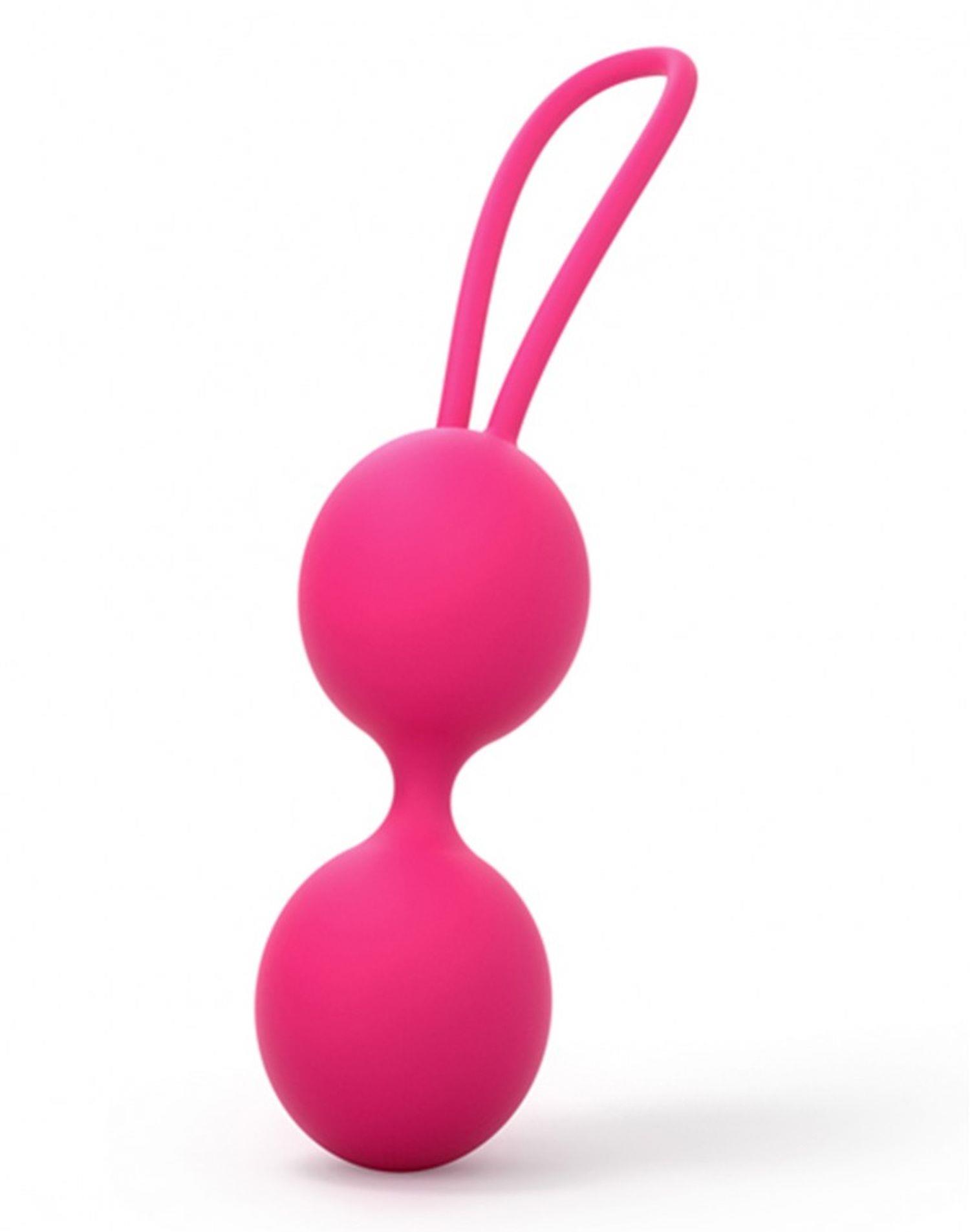 Kulki gejszy Dorcel Dual Balls - silikon, różowe