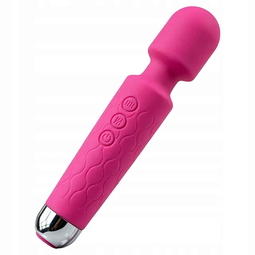 Wibrator Magic Wand Damski Mikrofon Masażer Łechtaczki 20 Trybów USB Mocny – Różowy