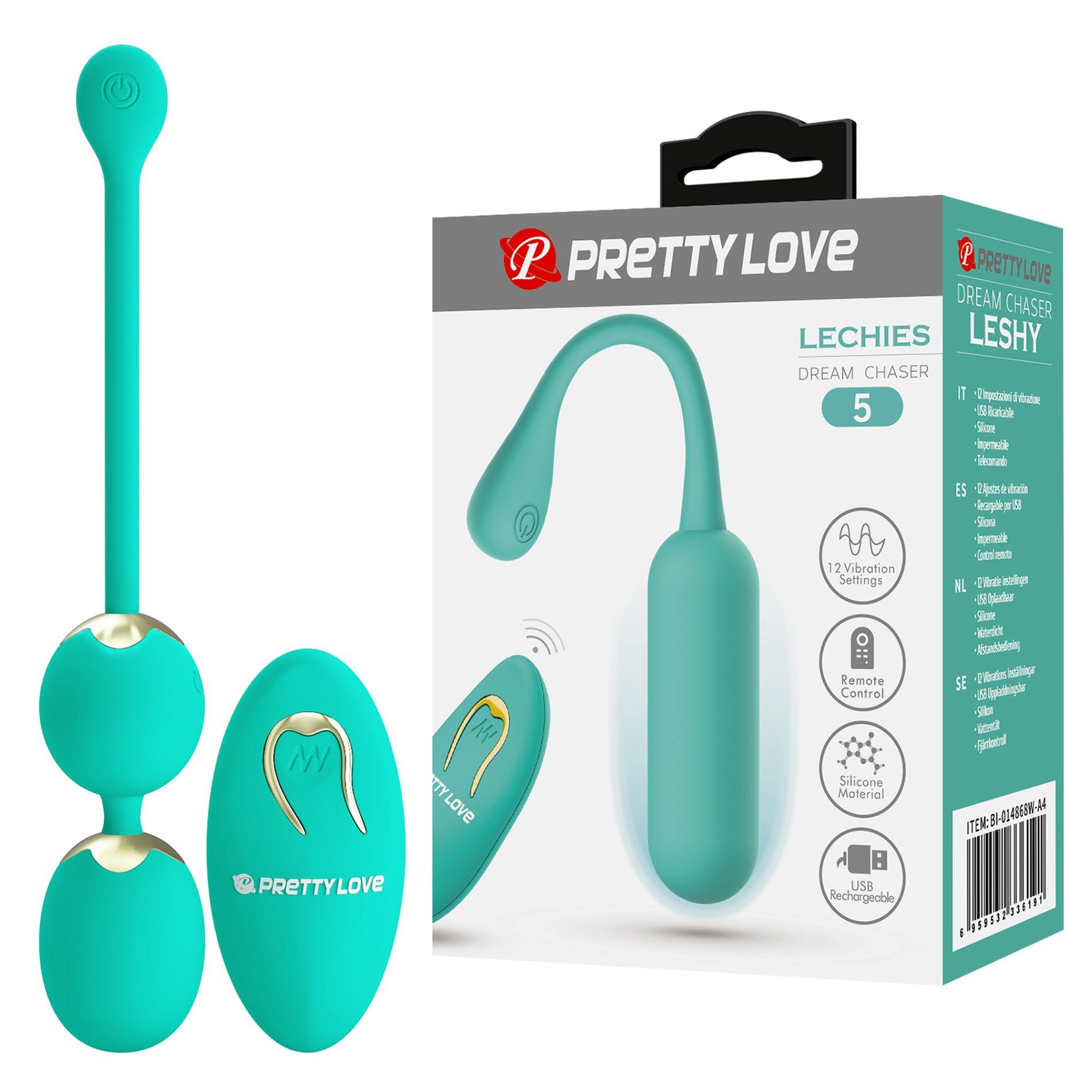 Kulki gejszy Pretty Love Lechies Leshy - z pilotem, silikon