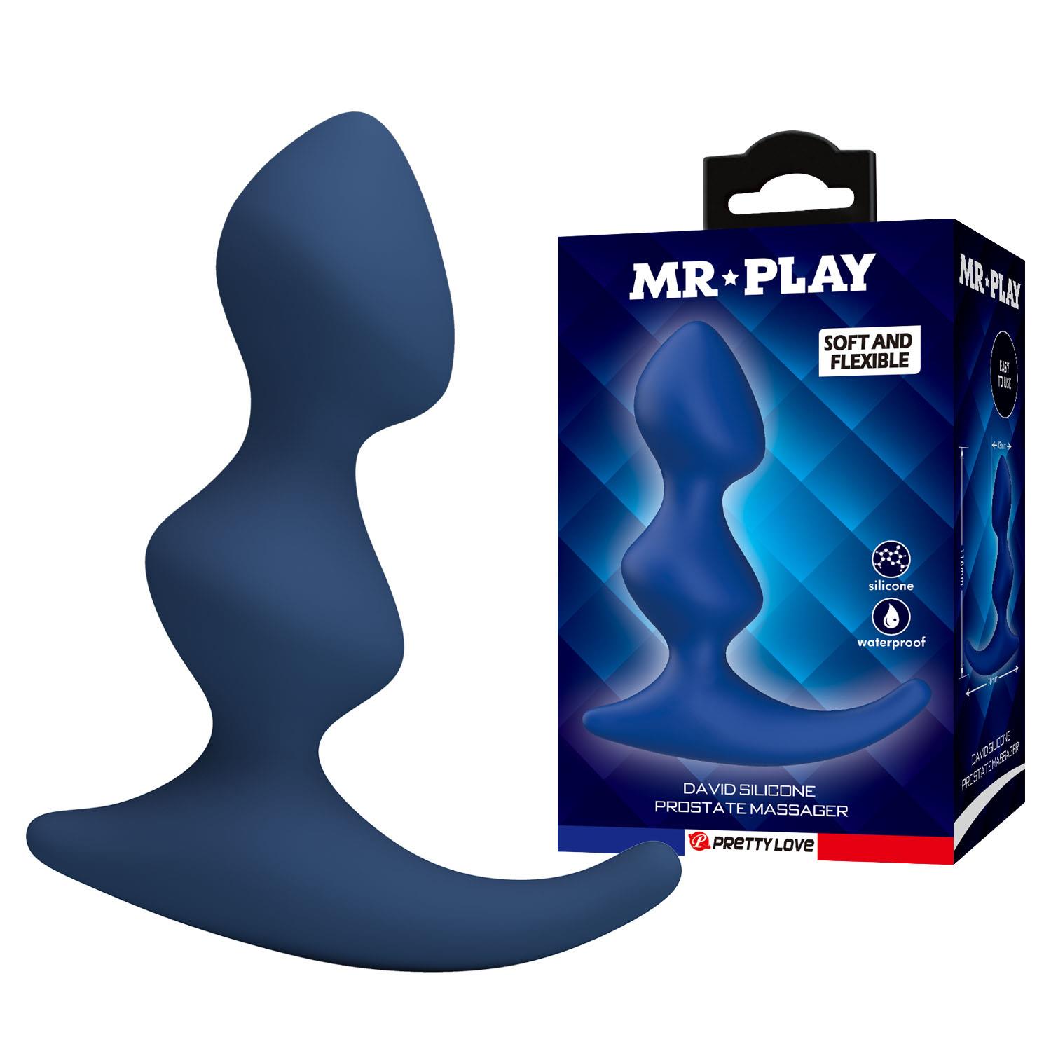Masażer prostaty Mr. Play David - gładki silikon