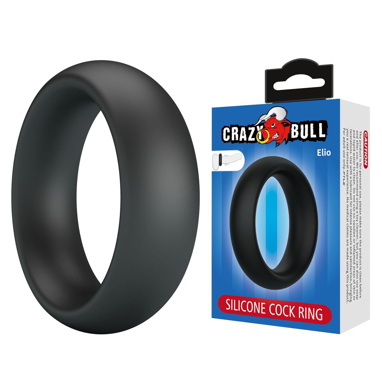 Pierścień erekcyjny Crazy Bull Elio - silikon, rozciągliwy
