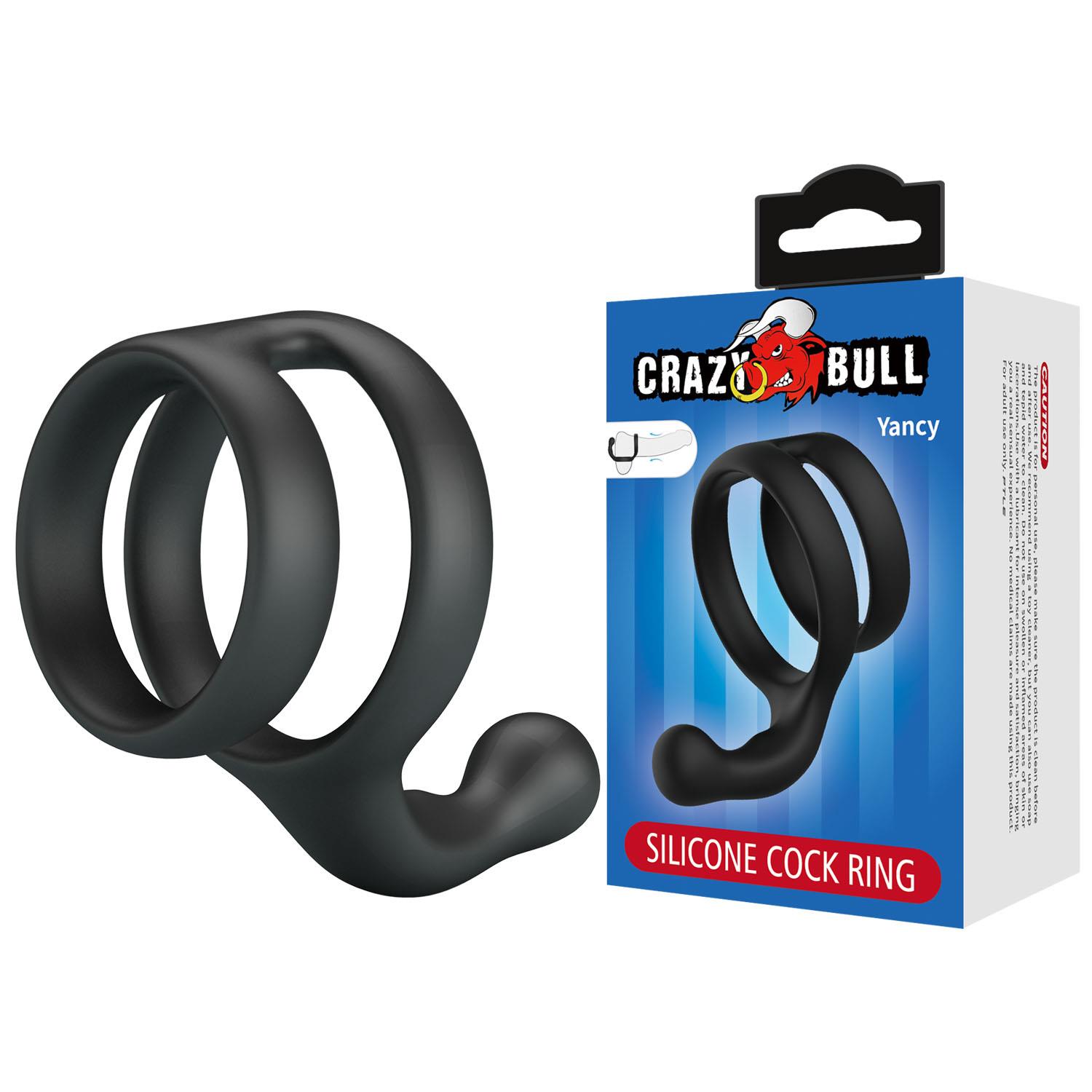 Pierścień erekcyjny Crazy Bull Yancy - silikon, rozciągliwy