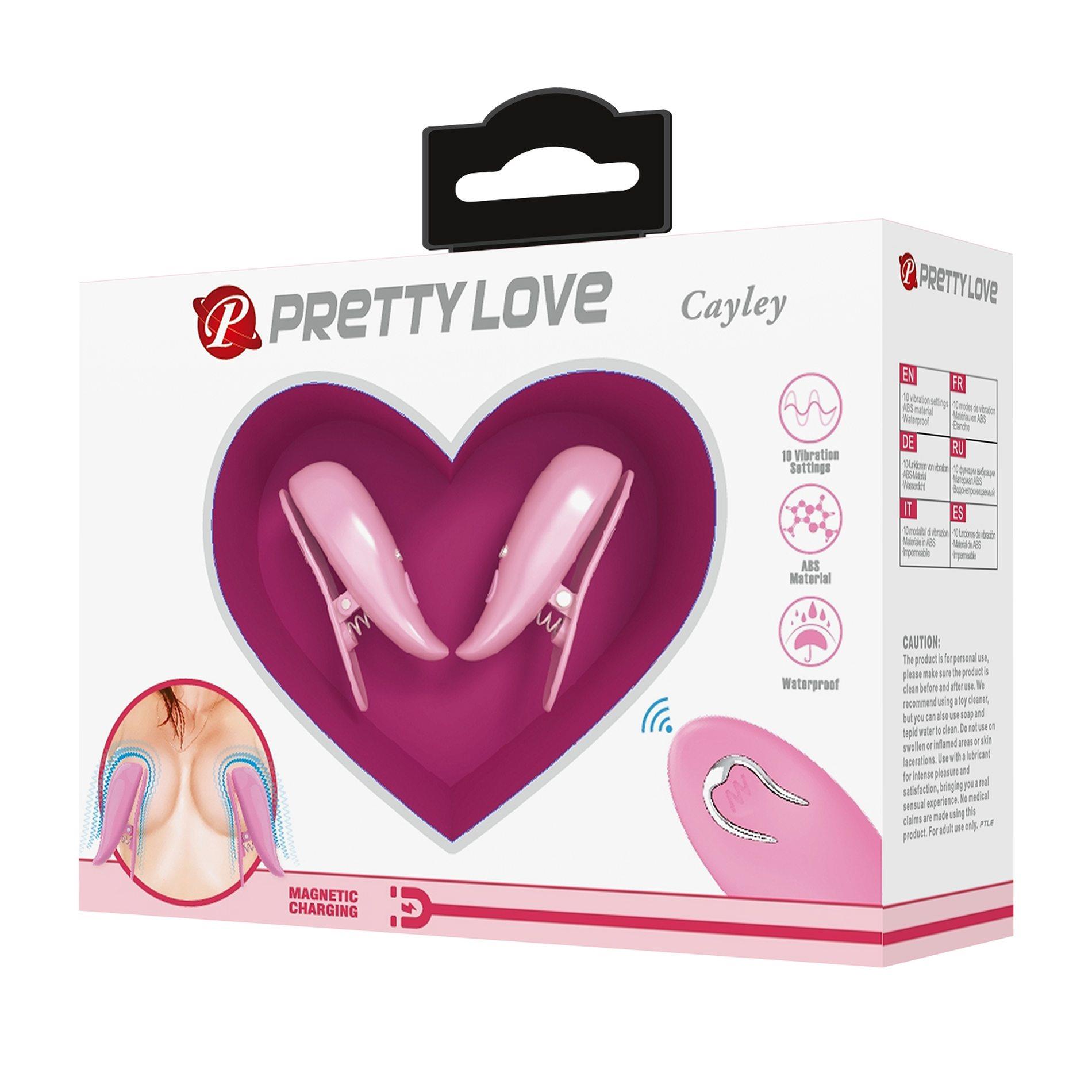 Zaciski Pretty Love Cayley - 10 trybów wibracji