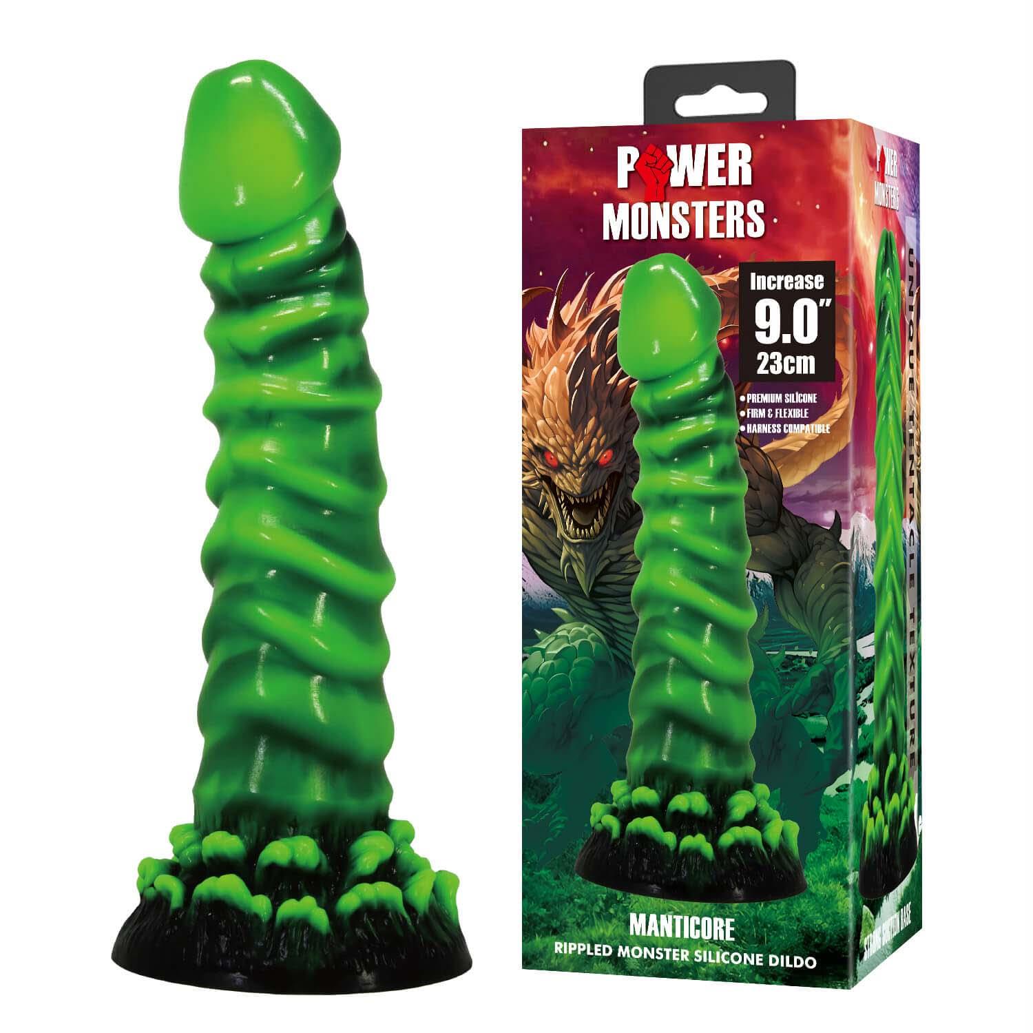 Stymulator Power Manticore - silikon, z przyssawką