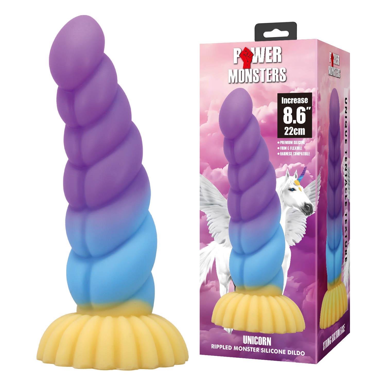 Stymulator Power Unicorn - silikon z przyssawką