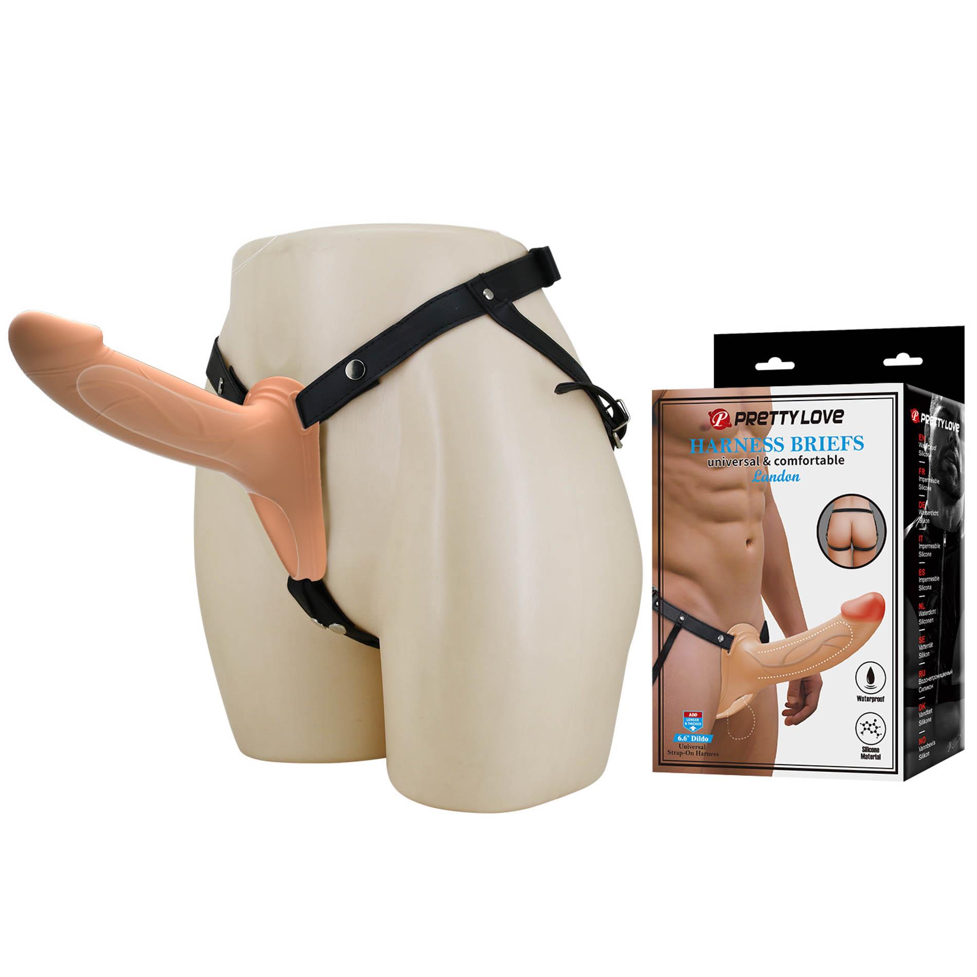 Zestaw strap-on Pretty Love London 6.6" - regulowany