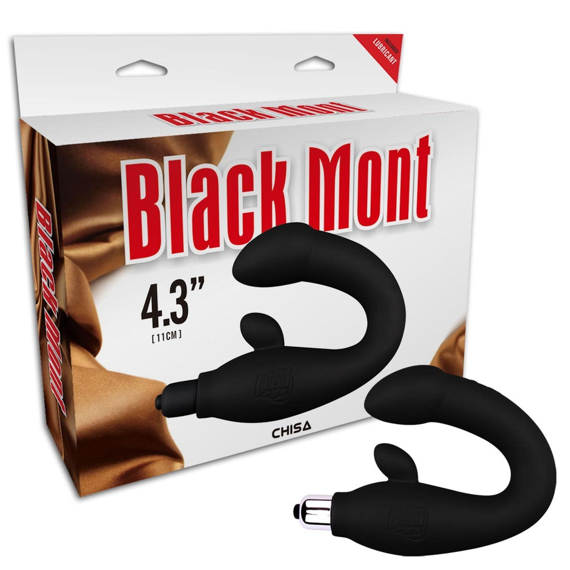 Masażer prostaty Black Mont P-Spot - silikon, 7 trybów